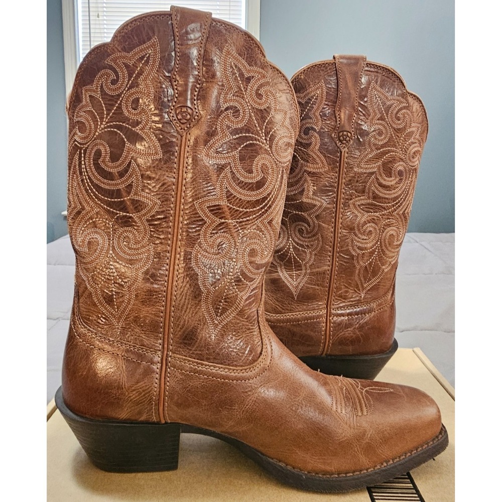 Ariat® (Women's 11 B) Round Up™ Performance Western Boots in Russet - $200 - Picture 8 of 12